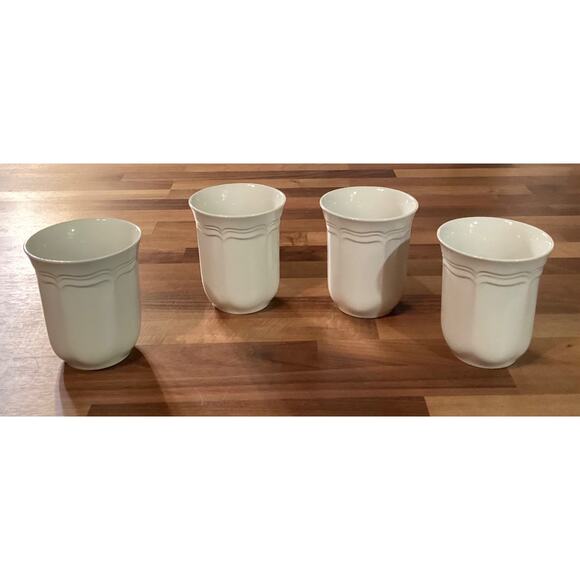 Set of 4 Mikasa French Countryside Coffee Cappuccino Mugs - Picture 4 of 9